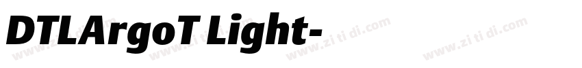 DTLArgoT Light字体转换